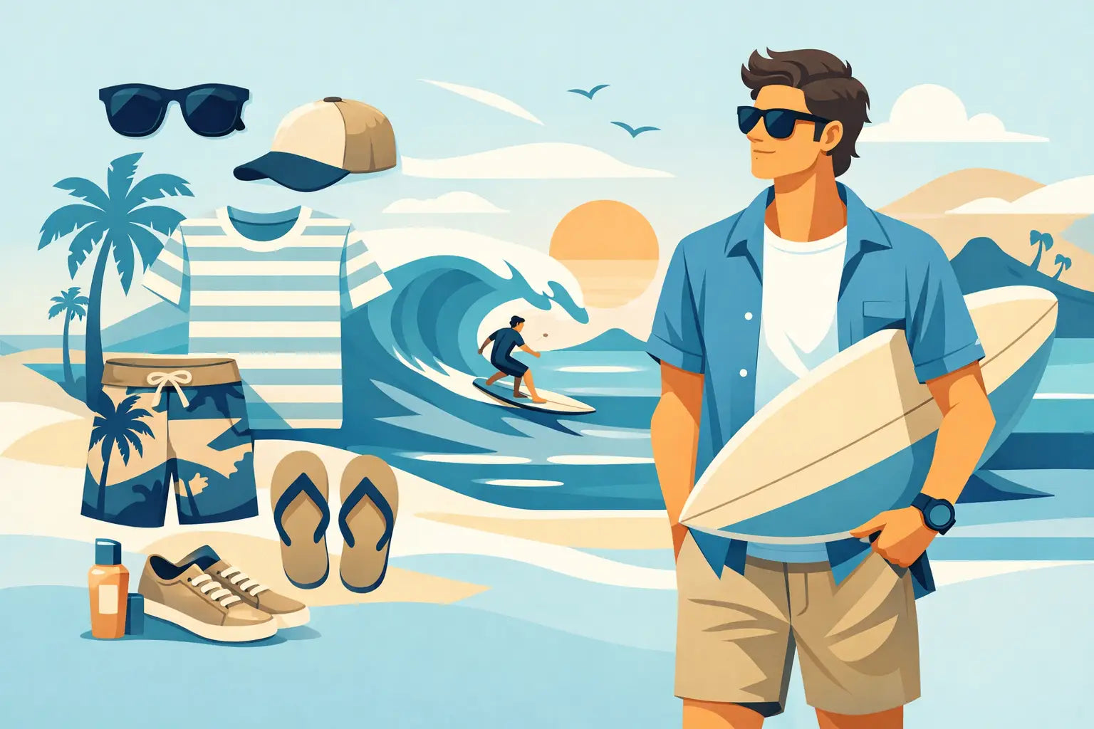 Surf stil oblačenja za muškarce